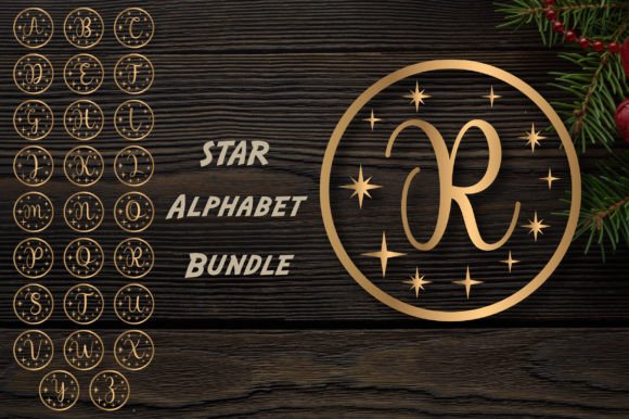 Alphabet Star Bundle SVG