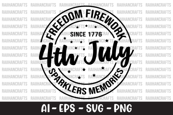 Freedom Firework 4th July Sparklers SVG