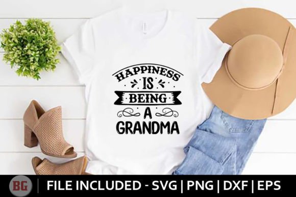 Happiness is Being a Grandma - Baby Svg