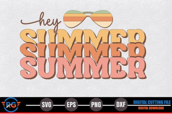 Hey Summer – Retro Summer SVG