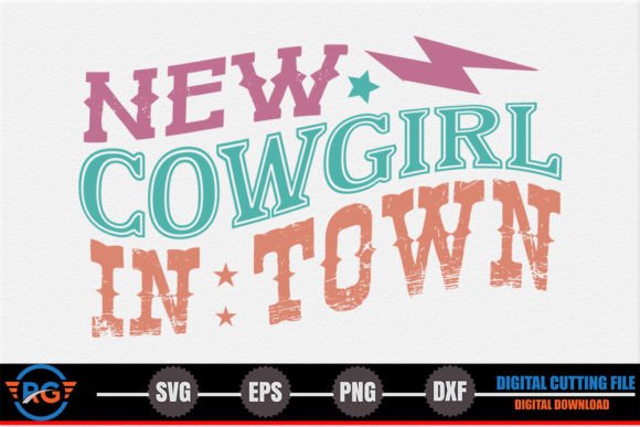 New Cowgirl in Town – Retro Western SVG