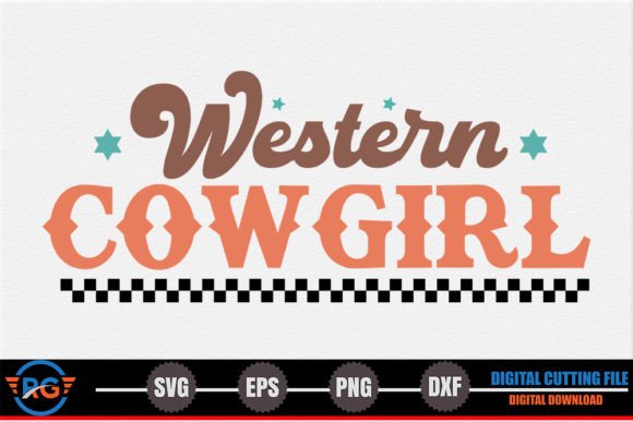 Western Cowgirl – Retro Western SVG